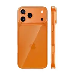 keephone Apple iPhone 17 Pro Max Compatible Soft Back Matte Slim Non-Slip Scratch-Resistant Case, Orange
