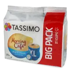 TASSIMO Morning Café Mild & Smooth XL – 21 Capsules