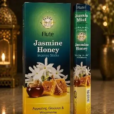 Flute Jasmine Honey Incense Sticks 20 pcs