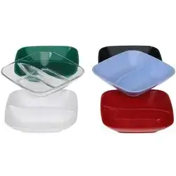 Sauce Round Square Partitioned 85*85 Mm