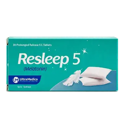 Resleep (Melatonin 5mg) 30 Prolonged Release F.C. Tablets _ Ultra Medica