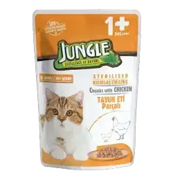 Jungle Cat sterilized Wet Food with Chicken 100g