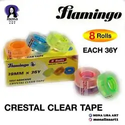 Clear tape-flamingo