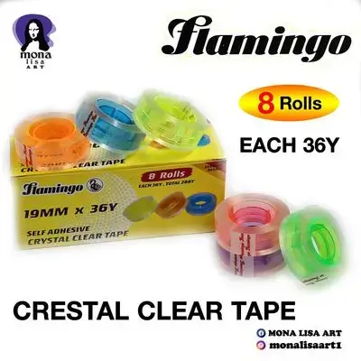 Clear tape-flamingo