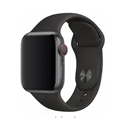DEVIA Deluxe Series Sport Watch Band For Apple Watch – Black, Silicone, Comfortable Fit