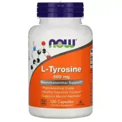 Now L-Tyrosine, 500 mg, 120 Capsules
