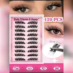 120pcs Self-Adhesive Fluffy False Eyelash Clusters
