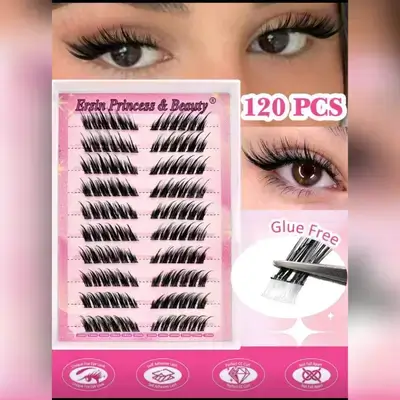 120pcs Self-Adhesive Fluffy False Eyelash Clusters