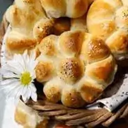Italian bread flower shape
