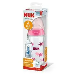 NUK First Choice+ 0-6m Silicone NO COLIC Glass