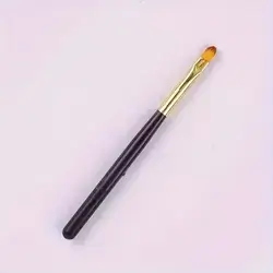 2pcs Builder Gel Nail Art Pen - Precision Drawing & Sculpting Tool with Acrylic Nail Extensions, Black & Golden Brush Design for Detailed Manicure Styling, Nail Art Accessorie