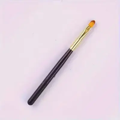 2pcs Builder Gel Nail Art Pen - Precision Drawing & Sculpting Tool with Acrylic Nail Extensions, Black & Golden Brush Design for Detailed Manicure Styling, Nail Art Accessorie