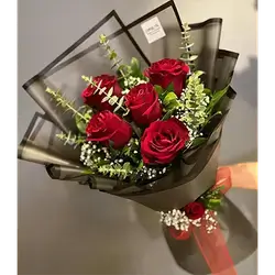 Mix Rose & Green Bouquet