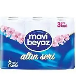Mavi beyaz 6 roll 3ply