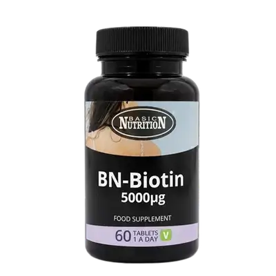 BN-Biotin 5000mcg 60 Tablets _ BASIC NUTRITION