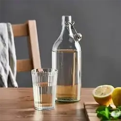 Large Glass Water Bottle