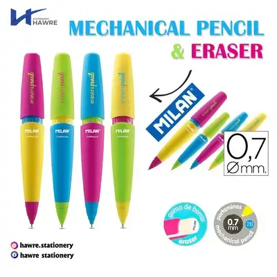 Mechanical Pencil & Eraser 0.7