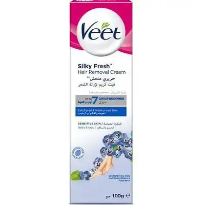 Veet Hair Removal Cream for Sensitive Skin with Aloe Vera Extract (100g)