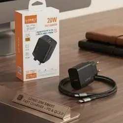 Ldnio PD 20W Fast Charger For Iphone USB And Type-C Port With Cable Type-C To Lightning
