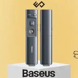 Baseus Orange Dot Wireless Presenter Pointer (Red Laser) - Grey