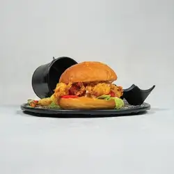 Crispy Burger And Cola