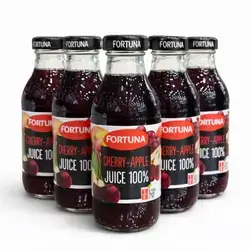 Natural juice Apple and cherry with no added sugar (6 bottles) Poland