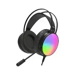 HP  Gaming HEADSET Stereo 3.5mm wired with usb cable for RGB Lights  (BLACK)