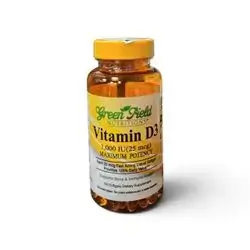 VITAMIN D3 1000 IU 100 SOFTGELS ... GREEN FIELD