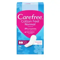 Carefree Cotton Feel Normal Liners (34 count)