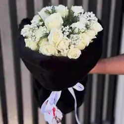 Kashmire Bouquet Of White Roses