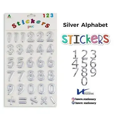 English number stickers