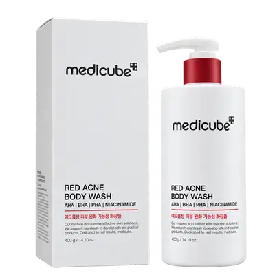 Red Acne Body Wash AHA,BHA,PHA, Niacinamide 400g _ medicube