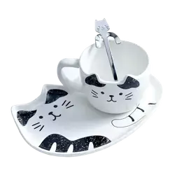 E681 Cat Face Tea Set