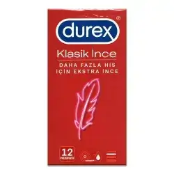 Durex Klasik Ince RED 12pcs