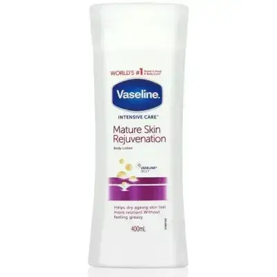 Vaseline Intensive Care Mature Skin Rejuvenation Moisture Body Lotion - 400ml// الصفحة الرئيسية :: العناية بالبشرة :: لوشن فازلين للعناية المركزة ببشرة الوجه الناضجة - 400 مل (2604) نسخة قابلة للطباعة لوشن فازلين للعناية المركزة ببشرة الوجه الناضجة، مرطب ومجدد - 400 مل