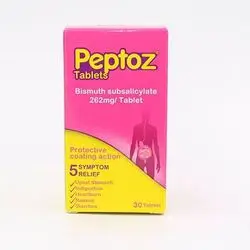 Peptoz Bismuth Subsalicylate 262mg 30 tablets