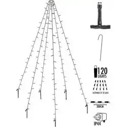 Flagpole 120 Leds Warm White