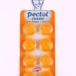 Pectol fresh bonbon with orange flavour and vitamin c