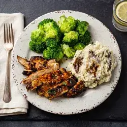 Diet Plate With Mashed Potato