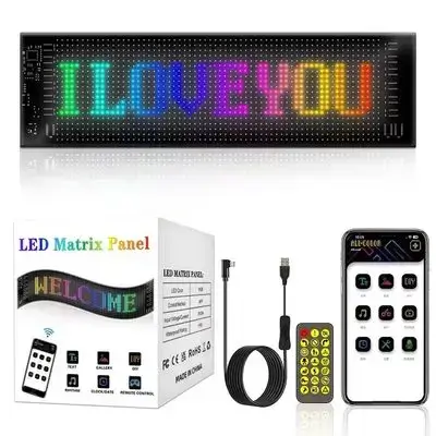 پانێڵی ماتریکس LED دوو ڕیز نمایش دژە ئاو 20+93CM