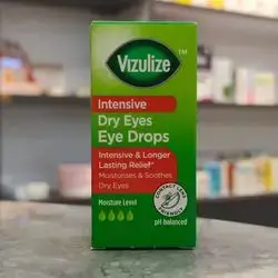 vizulize intensive dry eyes eye drops moisturises & soothes dry eyes ph balanced 10ml