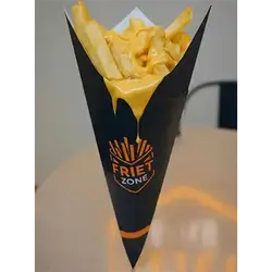 Cone With Cheddar Sauce