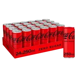 Coca Cola Zero Can - 250ml 1×30