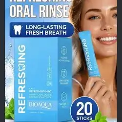 BIOAQUA Refreshing Mint Oral Rinse (20 Sticks x 10ml)