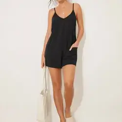 SHEIN Adjustable Suspender Overall Jumpsuit - Medium