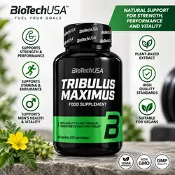 BioTechUSA Tribulus Maximus Food Supplement – 60 Tablets (30 Servings)