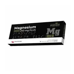 Magnsesium 240mg plus +vitamin B6,D3 40 capsul
