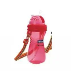 P.p wide neck silicone straw bottle