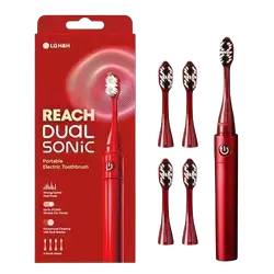 Reach Dual Sonic Portable Electric Toothbrush Red _ LG H&H