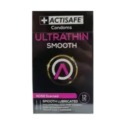 Ultra Thin Smooth Condoms 12Pcs _ ACTISAFE